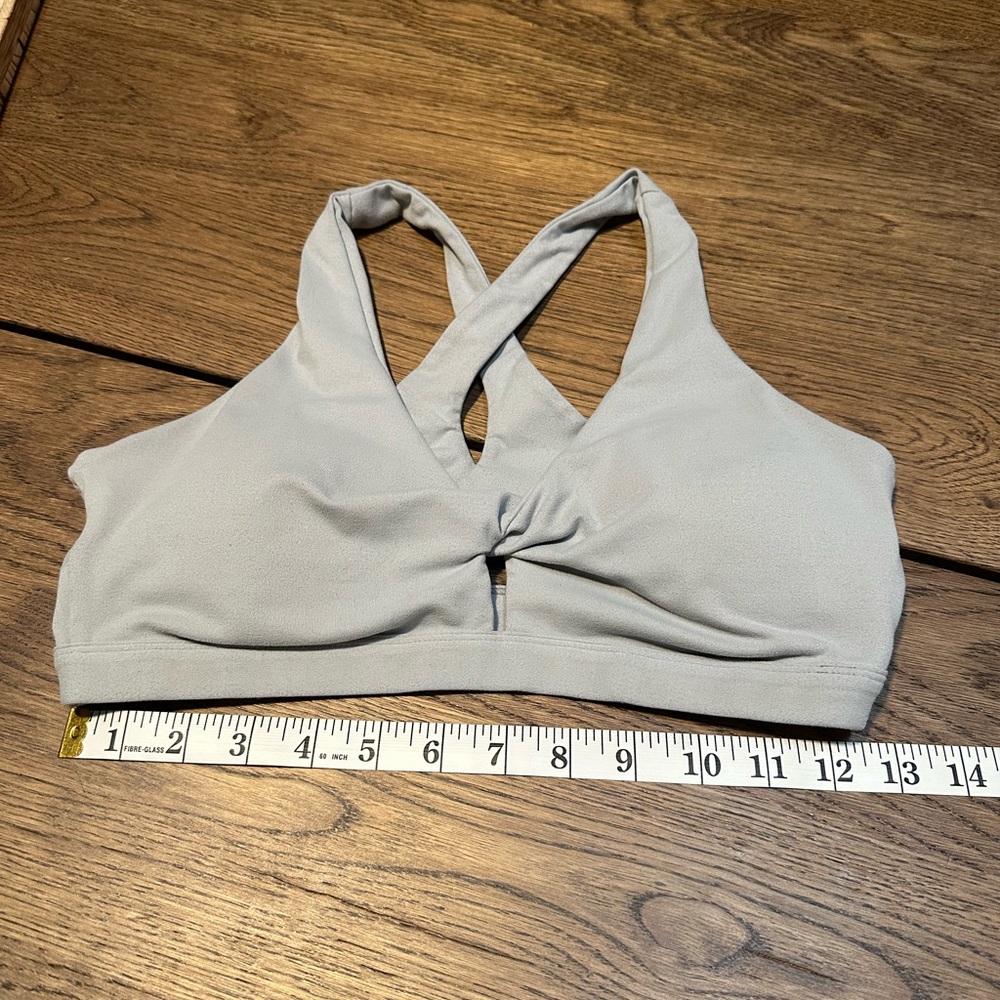 Fabletics Light Gray Sports Bra